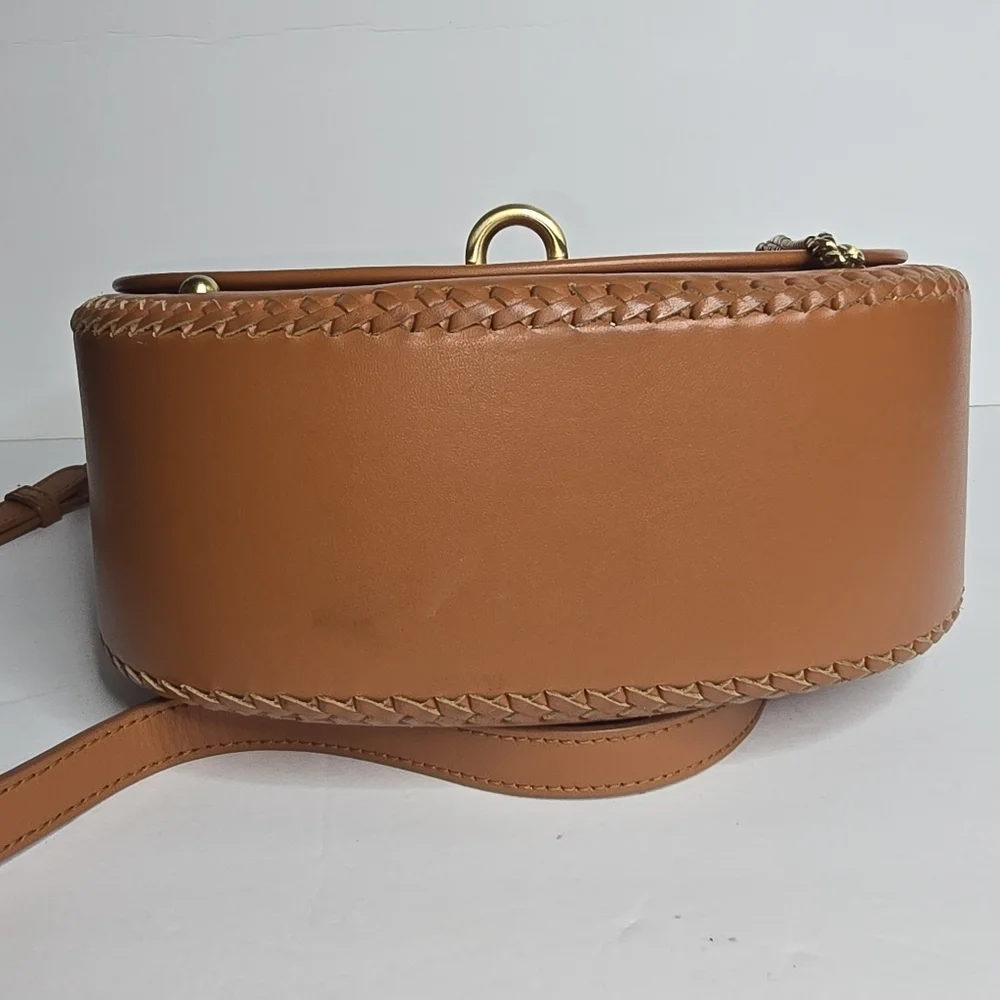 Babylon Bar Tooth Bag Sancia Cognac Brown Purse Crossbody
